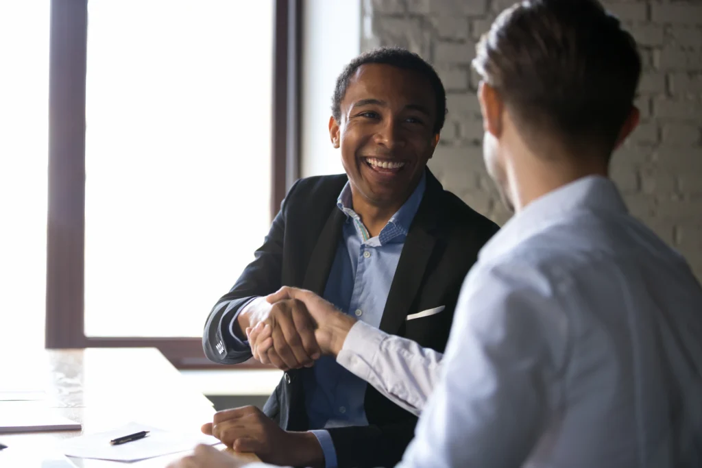 Sales professional applying intelligence-gathering techniques to improve sales performance.